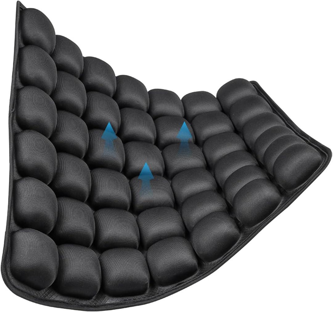 Nasheed Inflatable Airplane Seat Cushion for Travel, Suitable, Portable Inflatable 3D Air Cell Seat Cushions for Airplanes, Office Chairs, Wheelchairs, Cars, Stadiums