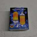 CPPSLEE Upgraded LED Flame Light Bulbs, 4 Modes Flickering Light Bulbs, E26 Base Fire Flame Bulb for Christmas Decorations Outdoor, Halloween Lights Patio Indoor Home Decor (Yellow, 2 Pack)