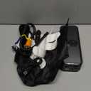 Tire Inflator Portable Air Compressor, 150 PSI Cordless Air Pump, Dual Power 6000mAh, 12V DC Car Plug, Fast Inflation 24L/Min, Auto Shut-Off, LED Light, 4 Preset Modes for Car, Bike, Motorcycle, Balls (Black)