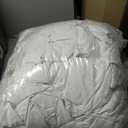 Serta Goose Feather Down Fiber Comforter Twin Size - 100% Cotton Cover Duvet Insert - Hotel Luxury Hypoallergenic Bedding Comforter All Season Medium Warmth 68 x 90 Inch White