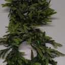 2 Pcs Christmas DIY Green Wreath 10 Inch Green Artificial Wreaths DIY Faux Plain Wreaths Front Door Green Farmhouse Cabinets Wreath Indoor Outdoor Wall Decor(Pine Needle)