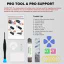 GREEN FUSION Rear Back Glass Cover Replacement Compatible with Pixel 9, with Repair Tools + Instruction, Peony