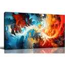 Abstract Pictures Canvas Wall Art for Living Room Bedroom Wall Decor Wall Art Print Paitnings for Home Decor Morden Artwork (59x29in) With Frame