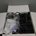 COKAOBE Black Shimmer Wall Backdrop, 24PCS Square Sequin Shimmer Backdrop Panel, Photo Backdrops for Birthday, Anniversary, Wedding, Graduation & Bachelorette Party Decoration