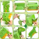 3 x Lemicin Dinosaur Valentines Box Valentines Day Boxes for Kids DIY Valentine Day Card Box with 35 Valentine Cards Valentine's Mailbox for Kids School Classroom Exchange Gift Party Activity Favors