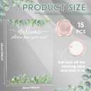 Briwooody Wedding Seating Chart Board Display 24x18 Welcome Please Find Your Seat Acrylic Table Seating Chart Board for Wedding Reception Display(Eucalyptus)