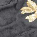 MakeMeChic Women's Bow Sweater Sequin Long Sleeve Crew Neck Knitted Fall Sweaters, XL