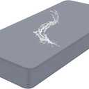 Smiry Waterproof Couch Cushion Covers, Stretch Washable Sofa Cushion Cover, Soft Sofa Slipcover Elastic Non-Slip Furniture Protector for Pets, Kid (Large, Grey)