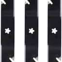 Qopaw 3 Pack Mower Blades for Many 54 in Deck 18-4/9" Length Compatible with Craftsman, Poulan, Husqvarna,Replaces for 532187255 532187756 187255 112053, 24541,187254,187256