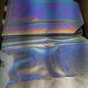 100 Pcs Iridescent Glossy Gift Bags Medium Size, 8x4x10 In Holographic Reusable Gift Bags with Handles & Sturdy Base, Ideal for Birthday, Wedding, Bachelorette, Party Favors, Holiday Goodie Bag