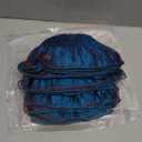 Newwiee 15 Yard Iridescent Ribbon Ruffle Trim Pleated Chiffon Organza Fabric Chiffon Ribbon Lace Fabric Trim for Wedding Sewing Dress Lanter Skirt Bag Decor Jellyfish Hat Costume Craft(Gradient Blue)