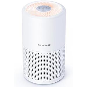 Air Purifiers for Bedroom, FULMINARE H13 True HEPA Air Filter, Quiet Air Cleaner With Night Light, Portable Small Air Purifier for Home, Office, Living Room