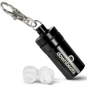 High Fidelity Ear Plugs for Hearing Protection - Discreet, Clear Ear Plugs for Concerts, Festivals & Noisy Events - Up to 18dB Background Noise Reduction Rave Earplugs - Comes with Aluminum Case
