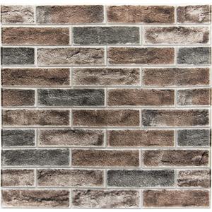 Art3d 10-Pack 52.5 Sq.Ft Faux Brick 3D Wall Panels Peel and Stick in Gray Brown, Self Adhesive Waterproof Foam Wallpaper for Bedroom, Bathroom, Kitchen