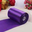 YYCRAFT 6 Inch Wide Satin Ribbon Satin Fabric Spool for Grand Opening Cutting Ceremony Wedding Birthday Party Decoration Gift Craft (22 Yards,Purple)