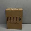 OLEEK Purse vases for Flowers (Handmade) Glass Bag vase -10 Inches- Blue for centerpieces & Fish Bowl - Handbag Unique Flower vase Decorative - Glass Handbag vases for Cute Room Decor (Clear Transparent)