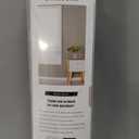 ChrisDowa Cordless 100% Blackout Roller Shade, with Striped Jacquard, Thermal Insulated, UV Protection Fabric, Total Blackout Blinds for Window, French Doors, Home and Office. Light Grey, 29"W x 72"H