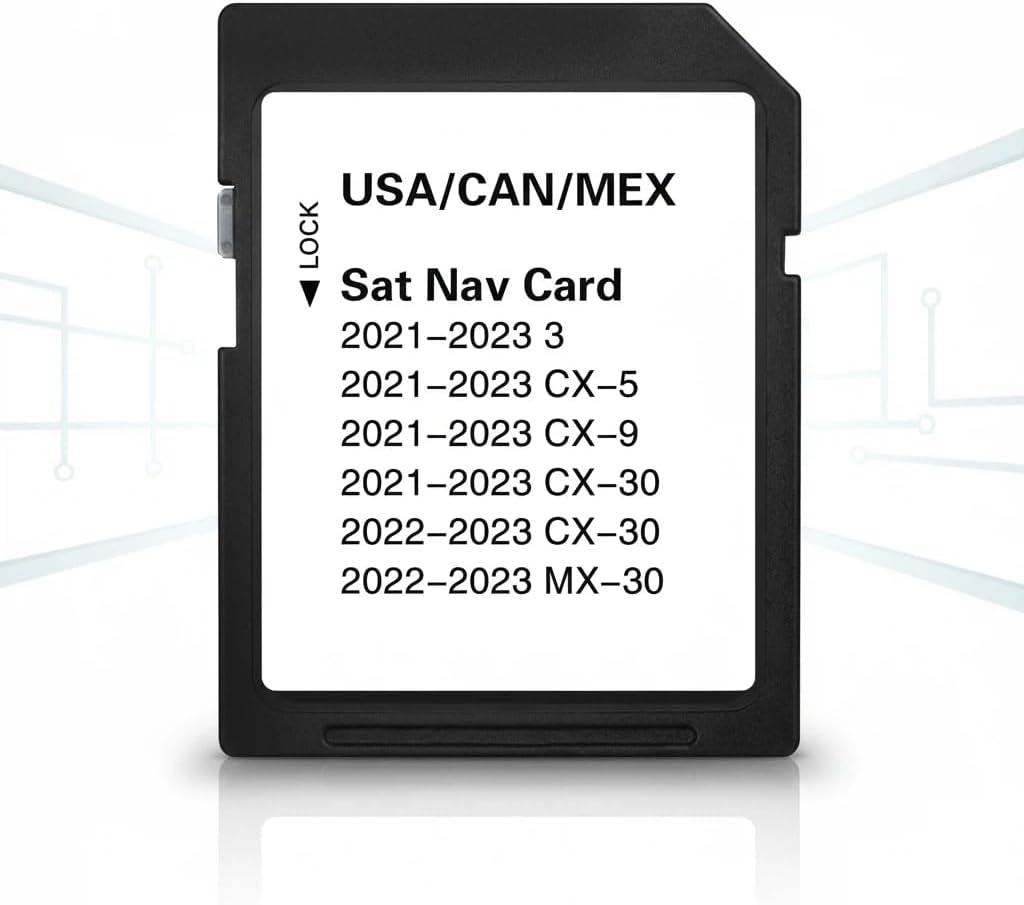 Navigation SD Card TD2K66EZ1B - North America Maps, VIN-Locked, Plug & Play, Compatible with 2021-2023 Mazd* 3 / CX5 / CX9 / CX30, 2022-2024 CX50, VIN Check Required