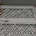 MYPET North States Paws Portable Pet Gate: 26-40" Wide. Pressure Mount. No Tools Needed. Made in USA. Dog Gate 23" Tall, Expandable, Durable Dog Gates for Doorways, Light Gray