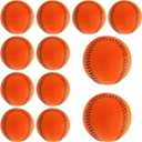 Soft Baseballs, Foam Training Baseball 12 Pack for Kids Regulation Size Foam Baseballs for Soft & Safe Throwing, Catching and Batting Practice (Orange)
