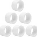 6Pack 2"x 1-1/2" PVC DWV Reducing Bush Adapter Pipe Fitting SCH40 PVC Reducer Bushing (Socket x Socket) PVC Pipe Reducing Bushing Fitting for Home Sewer Plumbing