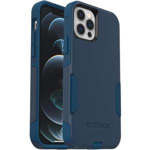 OtterBox iPhone 12 & iPhone 12 Pro Commuter Series Case - Bespoke Way (Blazer Blue/Stormy SEAS Blue), Slim & Tough, Pocket-Friendly, with Port Protection