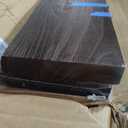 Floating Shelves Set of 2, Solid Elm Wood Wall Shelves 36 Inch - Invisible Bracket Mount for Living Room, Bedroom, Kitchen, Bathroom - Brown