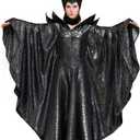 CosplayDiy Women's Costumes of Evil Mistress Villain costume Witch Queen Dress (Black, S)