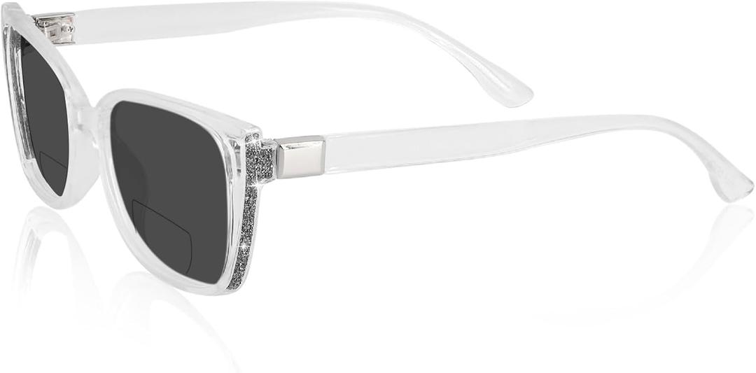 OCCI CHIARI Bifocal Reading Sunglasses Womems Big Blue Light Blocking Sun Readers Outdoor UV400 1.0 1.5 2.0 2.5 3.0 3.5(Clean 350+)