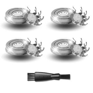 4 Pack Shaver Replacement Blades Compatible with Pitbull Shaver Gold PRO & Silver - Pitbull Shaver Replacement Blade, Enhanced Pitbull Shaver Replacement Heads for Superior Shaving