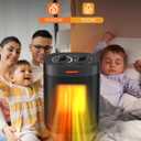 1000W Space Heater, Small Ceramic Space Heater with Thermostat, Mini Portable Electric Heater with Fast Safety Heat, Multiple Protection for Home Office Desk