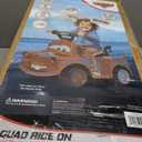 Kid Trax Toddler Disney Cars 3 Tow-Mater Electric Quad Ride-On, Kids 1.5-3 Years Old, 6 Volt Battery and Charger Included, Max Weight 45 lbs, Tow-Mater brown
