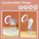 PumpMom-us 17mm Flange with Soft Rim, Breast Pump Shields Flanges for Medela, Replace Flange Compatible with Medela Breast Pumps PersonalFit, Freestyle, Maxflow, Freestyle Flex Swing Maxi Connector