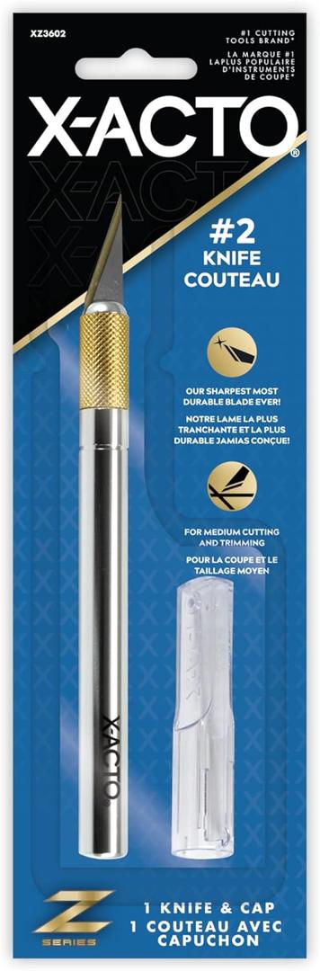 X-ACTO Z-Series #2 Precision Knife with Cap - Sharp, Durable, For Cutting and Trimming