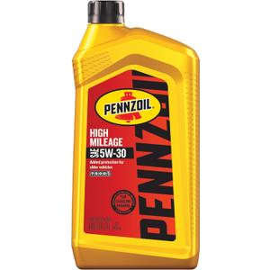 Pennzoil High Mileage 5W-30 Motor Oil, 1 Quart