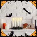 Halloween Candle Holder 17 Inch Gothic Black Branches Candlestick Black Candelabra Spooky Halloween Candle Stick Holder for Desktop Dinner Party Wedding Table Centerpieces