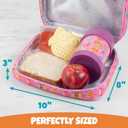 Bentology Lunch Box for Kids- Insulated, Waterproof, Durable Tote Bag Lunchbox fits Bento Boxes, Containers, Jars, Bottles- Keeps Food Hotter or Colder Longer- Back To School Reusable Sleeve For Girls (Owl)