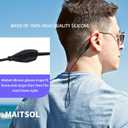 Silicone Glasses Strap 3 Pcs, Eyeglasses Strap for Men Women and Kids, Eye Glasses Holders Around Neck, Sunglasses Lanyard String for Sports, Eyewear Retainer (Black)