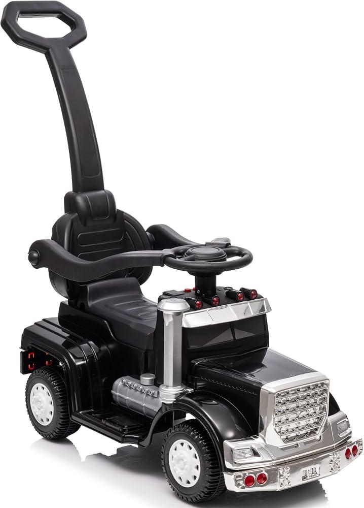 Outfunny 3-in-1 Ride on Push Car for Toddler 1-3 Years with Handle & Music