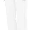 Urban CoCo Women's Yoga Dress Pants Stretchy Casual Slacks Straight Leg Work Pants with Pockets (XL, White)