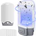 Forhimn Fly Trap Indoor, 2 Plug-in Fly Catchers with 6 Refill Glue Cards, Flying Insect Trap for Fruit Flies, Gnats, Mosquitoes, House Flies & Moths, Safe & Mess-Free for Home Use