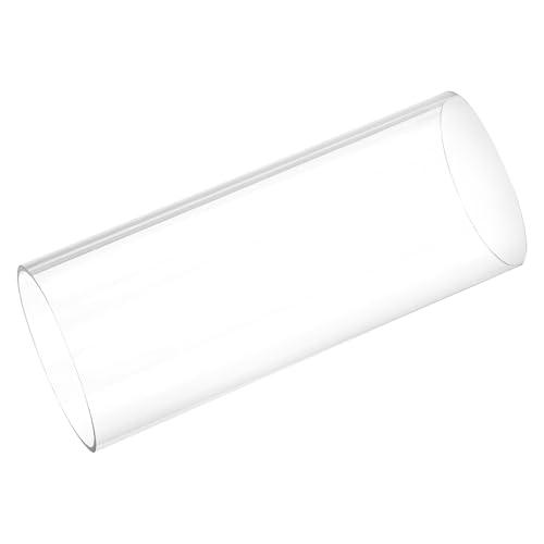 MECCANIXITY Plastic Pipe Rigid Polycarbonate Round Tube Clear 2 5/16"(59mm) ID 2 1/2"(63mm) OD 6"(150mm) High Impact for Lighting, Models, Water Plumbing