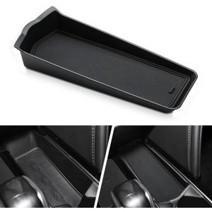 auovo Center Console Organizer for 2025 2026 Toyota Camry Accessories with Rubber Non-Slip Mat Center Console Tray Insert Storage(Black)