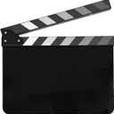Andoer Acrylic Clapperboard Action Cut Board Movie Film Clapper Film Clapboard Small Clapperboard Movie Director's Slate Cut Action Scene Clapper Board Film Slate Dry Movie Clap Board for Filming