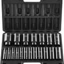 VEVOR Impact Socket Set 1/2 Inches 19 Piece, Deep Socket, 6-Point Sockets, Rugged Construction, Cr-V, 1/2 Inches Drive Socket Set Impact 3/8 inch - 1-1/2 inch, with a Storage Cage