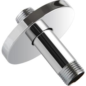 Straight Shower Arm with Flange, Ceiling Mount 3 Inches Rain Shower Head Arm Extension Replacement with Anti-Scratch Escutcheon Plate, DOLGABA Polished Chrome