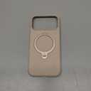 TORRAS Ostand Q3 Silicone for iPhone 17 Pro Max Case, Fit for MagSafe, 360 Spin Kickstand Holder, Soft Liquid Silicone Cozy Grip, Camera Control, Protective Case for iPhone 17 Pro Max, Dune Beige