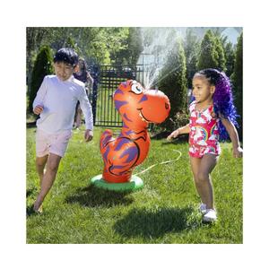 Dino Sprinkler Inflatable Flexifloaties Red Green Dinosaur Water Play Toy Summer Dino Sprinkler Inflatable Flexifloaties Red Green Dinosaur Water Play Toy Summer