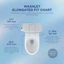 TOTO WASHLET C5 Electronic Bidet Toilet Seat with PREMIST and EWATER+ Wand Cleaning, Elongated, Cotton White - SW3084#01