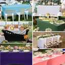 Obstal 10 Pack Stretch Spandex Table Covers for 6 Foot Tables - 6 FT Rectangular Fitted Tablecloth Protector for Outdoor Wedding Banquet Birthday Party (Black, 72L x 30W x 30H Inches)
